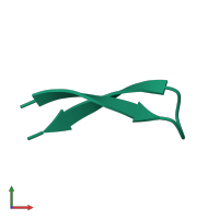 Immunoglobulin G-binding protein G in PDB entry 8t0g, assembly 1, front view.