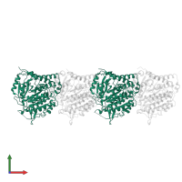 Tubulin alpha-1B chain in PDB entry 8t42, assembly 1, front view.