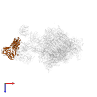 Inner tegument protein in PDB entry 8tep, assembly 1, top view.