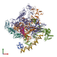 PDB entry 8to8 coloured by chain, front view.