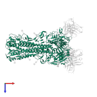 Hemagglutinin HA2 chain in PDB entry 8tp6, assembly 1, top view.