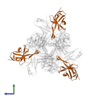 Heavy chain of Fab 2-2-1G06 in PDB entry 8tpa, assembly 1, side view.