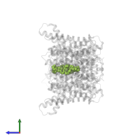 CHOLESTEROL HEMISUCCINATE in PDB entry 8u5c, assembly 1, side view.