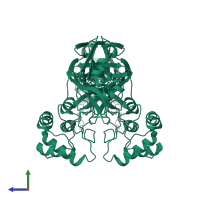 3C-like proteinase nsp5 in PDB entry 8udm, assembly 1, side view.