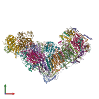 PDB entry 8uer coloured by chain, front view.
