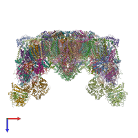 PDB entry 8ugn coloured by chain, top view.