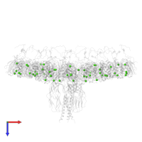 CALCIUM ION in PDB entry 8uk3, assembly 1, top view.