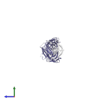 2A10 Fab Heavy Chain in PDB entry 8v52, assembly 1, side view.