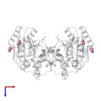 1,2-ETHANEDIOL in PDB entry 8v9h, assembly 1, top view.