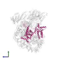 Chromatin modification-related protein EAF3 in PDB entry 8w9d, assembly 1, side view.