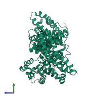 Albumin in PDB entry 8wdd, assembly 1, side view.