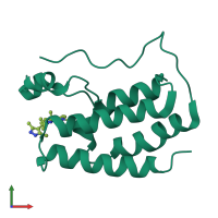 PDB entry 8wqo coloured by chain, front view.