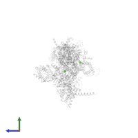 CALCIUM ION in PDB entry 8x91, assembly 1, side view.