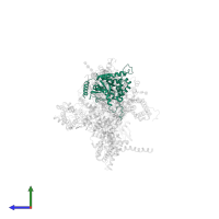 Voltage-dependent L-type calcium channel subunit beta-3 in PDB entry 8x93, assembly 1, side view.