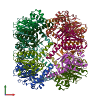 PDB entry 8xn4 coloured by chain, front view.