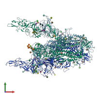 PDB entry 8y1h coloured by chain, front view.