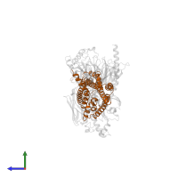 Glucagon receptor in PDB entry 8yw5, assembly 1, side view.