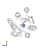 SODIUM ION in PDB entry 8zmn, assembly 1, side view.