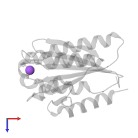 SODIUM ION in PDB entry 8zmn, assembly 1, top view.