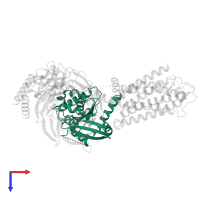 Guanine nucleotide-binding protein G(s) subunit alpha isoforms short in PDB entry 8zrk, assembly 1, top view.