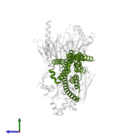 Glucose-dependent insulinotropic receptor in PDB entry 8zrk, assembly 1, side view.