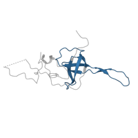 The deposited structure of PDB entry 9bdp contains 1 copy of Pfam domain PF00366 (Ribosomal protein S17) in Small ribosomal subunit protein uS17. Showing 1 copy in chain JB [auth AS11].