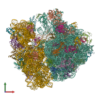 PDB entry 9cg7 coloured by chain, front view.