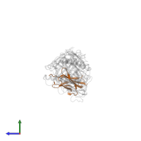 Beta-2-microglobulin in PDB entry 9cgs, assembly 1, side view.